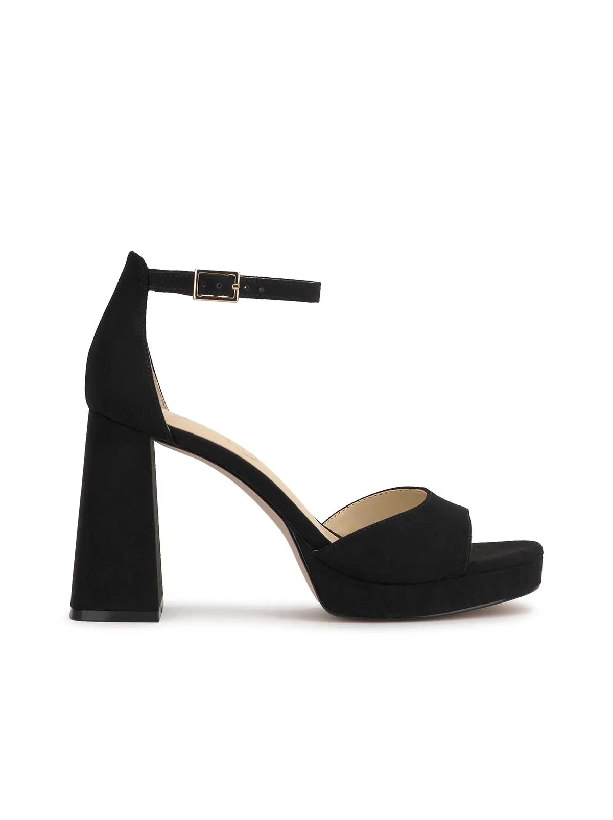 Kaliah Platform Sandal in Black Suede sold by Jessica Simpson