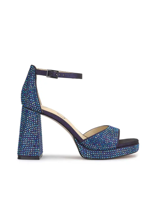 Kaliah Platform Sandal in Midnight Blue sold by Jessica Simpson