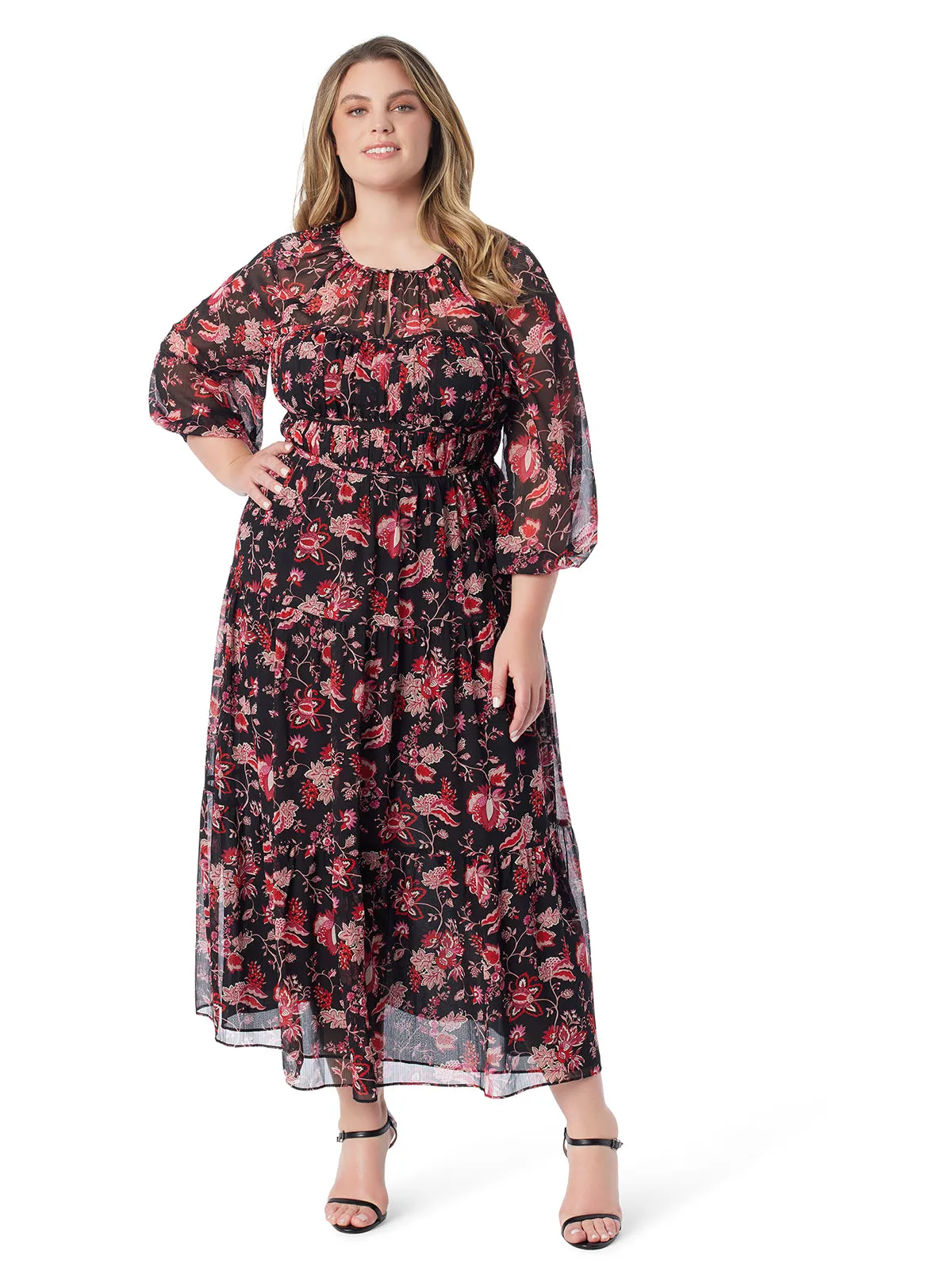 Adeline Maxi Dress in Willow Beauties sold by Jessica Simpson