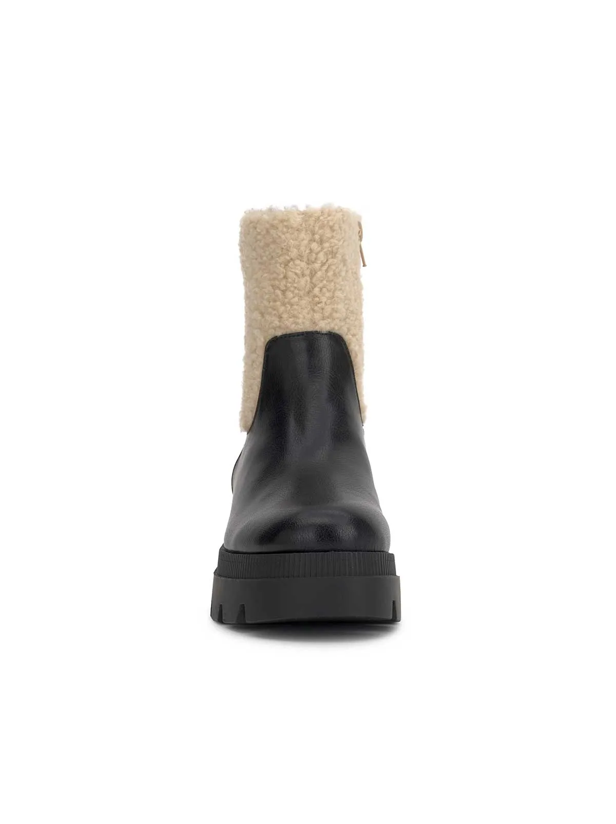 Ulalie Lug Bootie in Black & Shearling sold by Jessica Simpson product image thumbnail 3