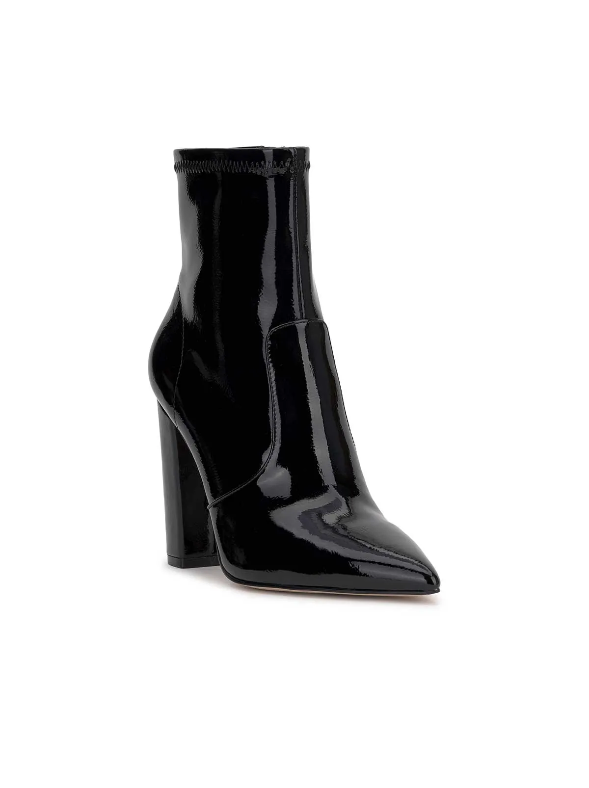 Narelle Pointed Toe Bootie in Black Patent sold by Jessica Simpson product image thumbnail 4