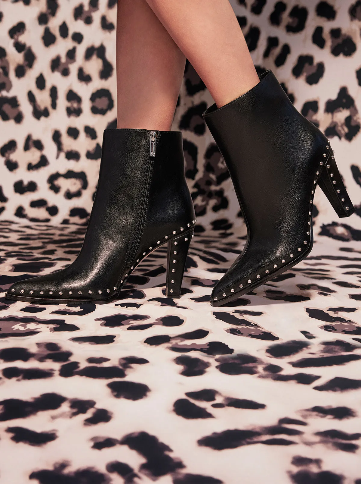 Rixie Studded Heeled Bootie in Black sold by Jessica Simpson product image thumbnail 3