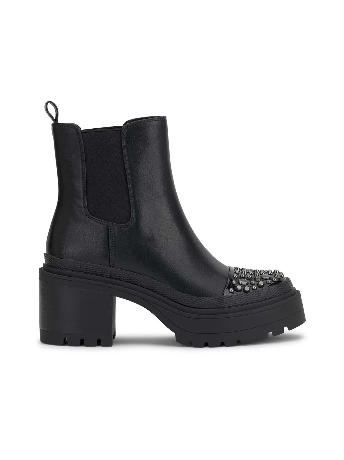 Jymmie Chelsea Boot in Black sold by Jessica Simpson