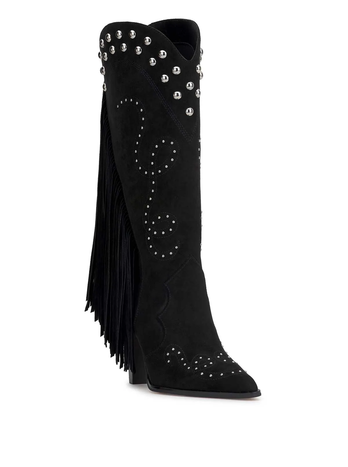 Rosera Studded Fringe Boot in Black sold by Jessica Simpson product image thumbnail 4