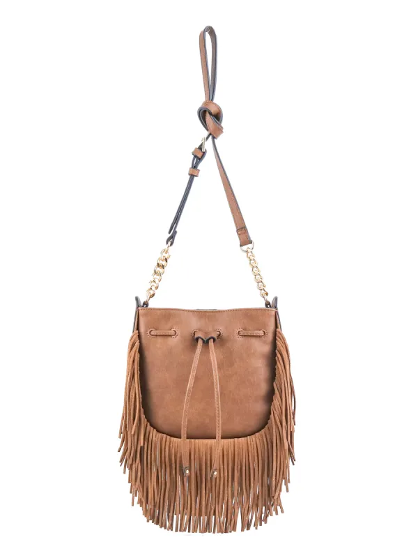 Calypso Crossbody in Almond Brown sold by Jessica Simpson