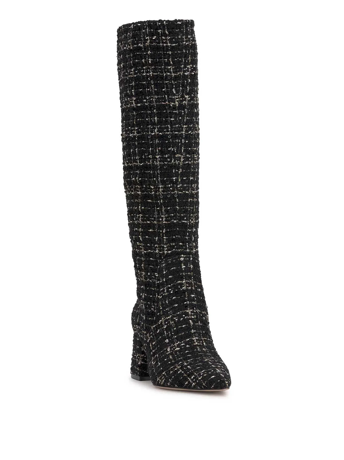 Skyeth Block Heel Boot in Black Sequin Tweed sold by Jessica Simpson product image thumbnail 4