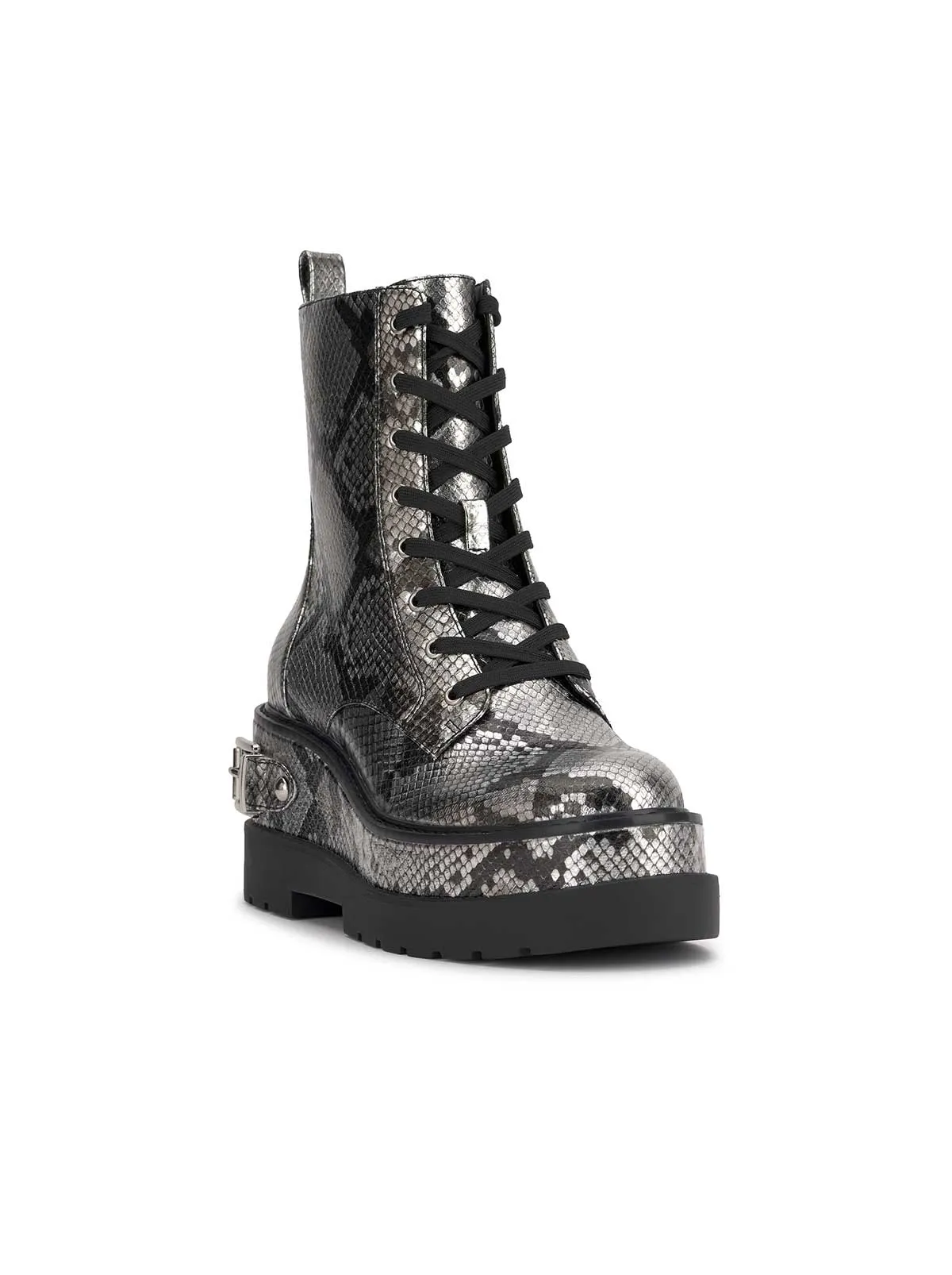 Imelda Combat Boot in Chrome Snake sold by Jessica Simpson product image thumbnail 4