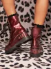 Imelda Combat Boot in Oxblood sold by Jessica Simpson