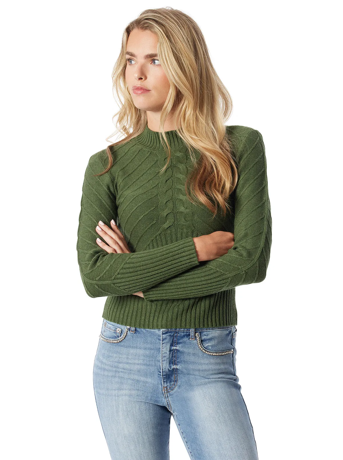 Adena Sweater in Black Forest sold by Jessica Simpson