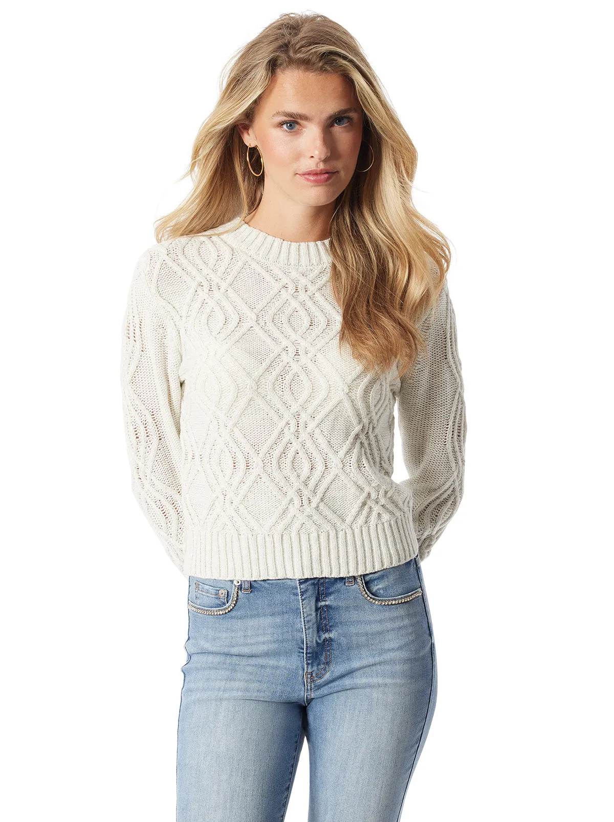 Ayaan Sweater in Gardenia sold by Jessica Simpson