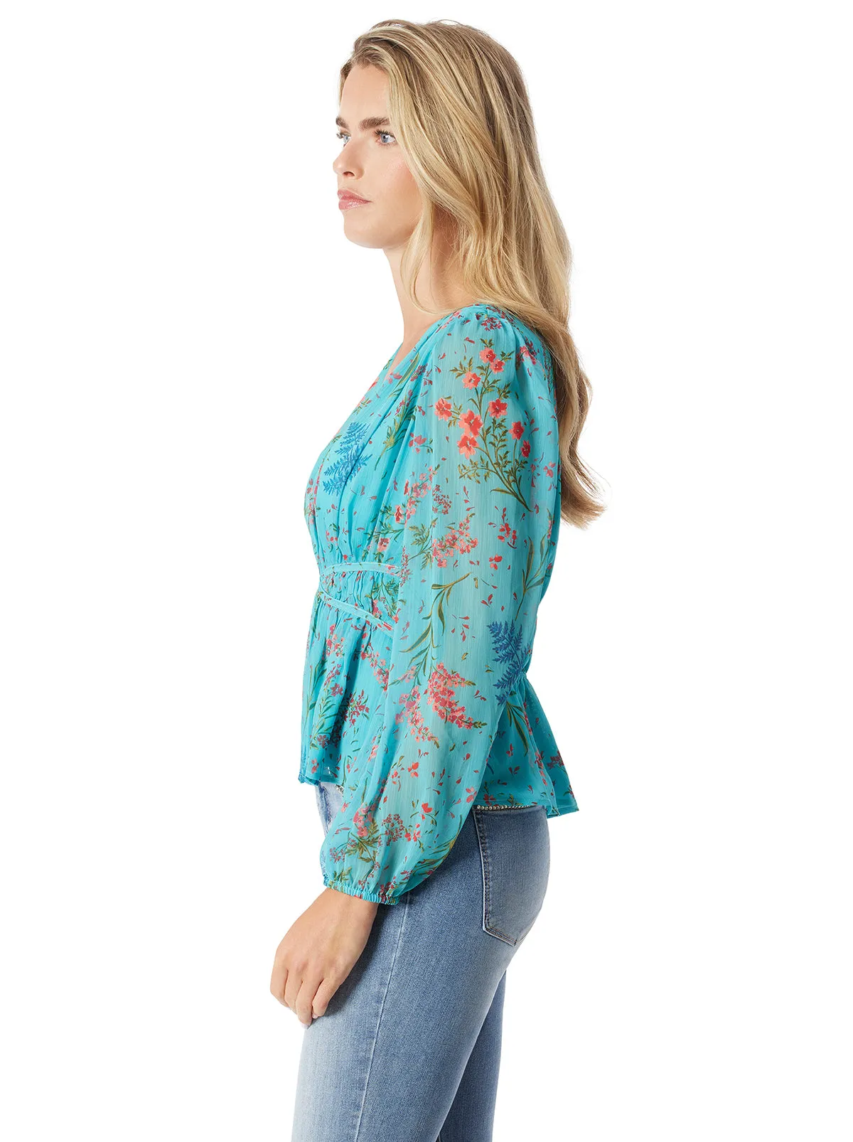 Marjani Top in Baltic-Field Floral sold by Jessica Simpson product image thumbnail 3
