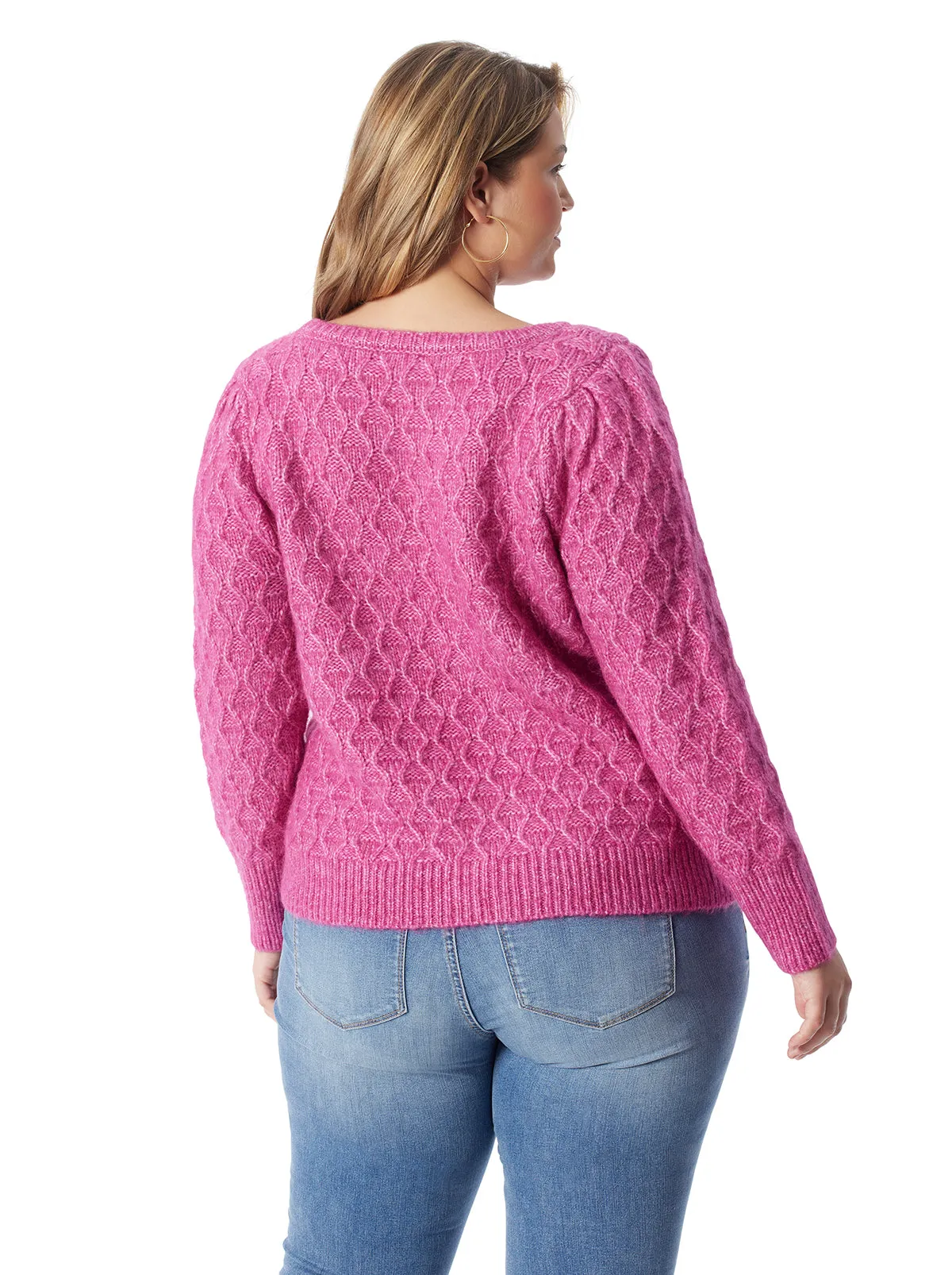 Kati Sweater in Festival Fushia Combo sold by Jessica Simpson product image thumbnail 2