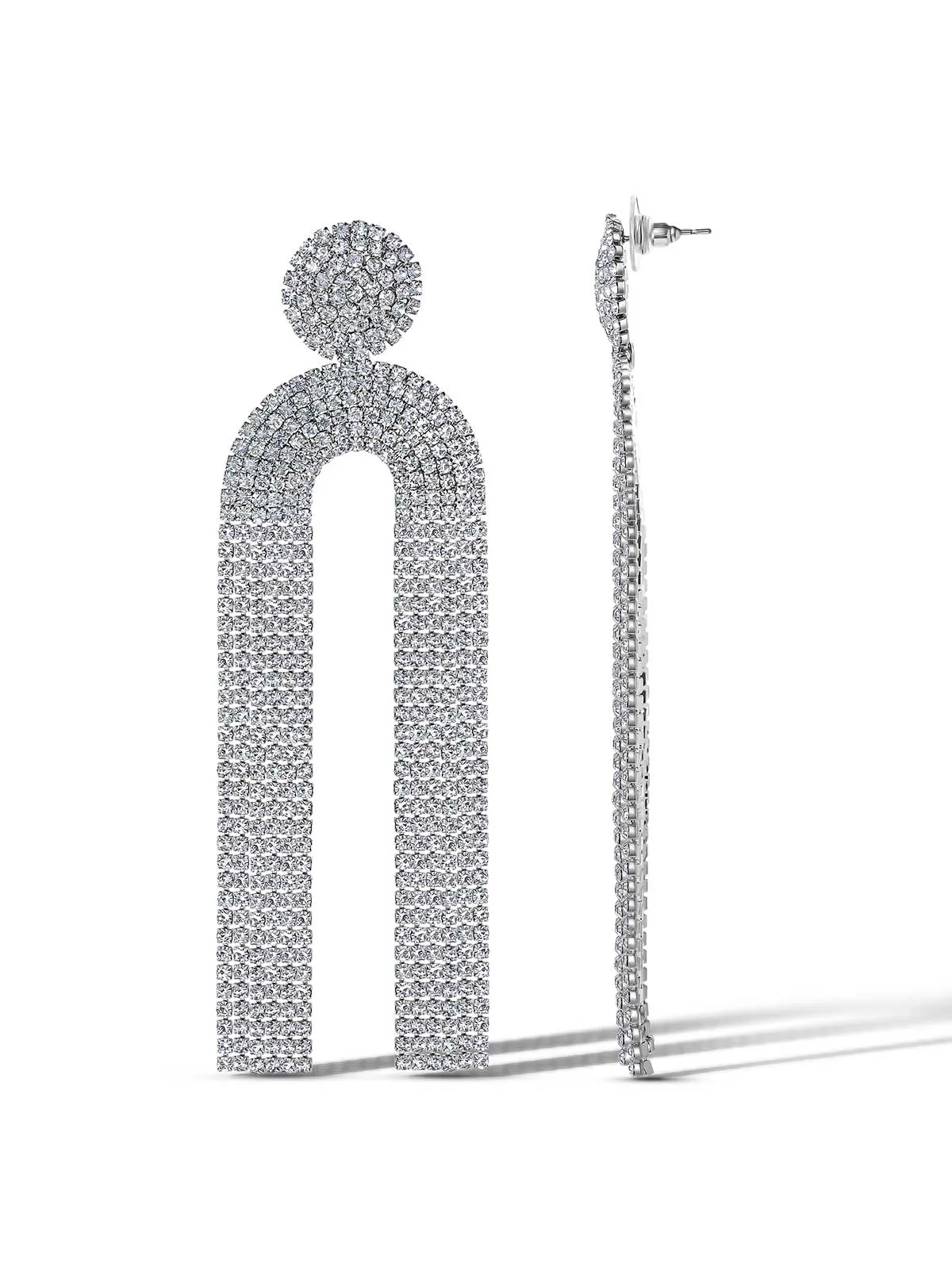 Pave Tassel Earring sold by Jessica Simpson product image thumbnail 2