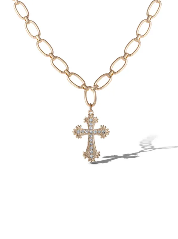 Cross Link Necklace sold by Jessica Simpson