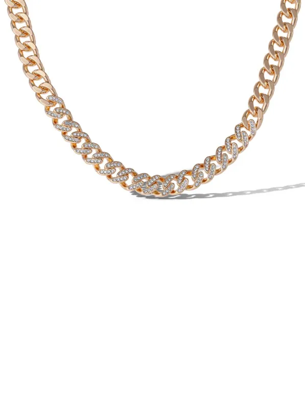 Pave Curb Chain Necklace sold by Jessica Simpson
