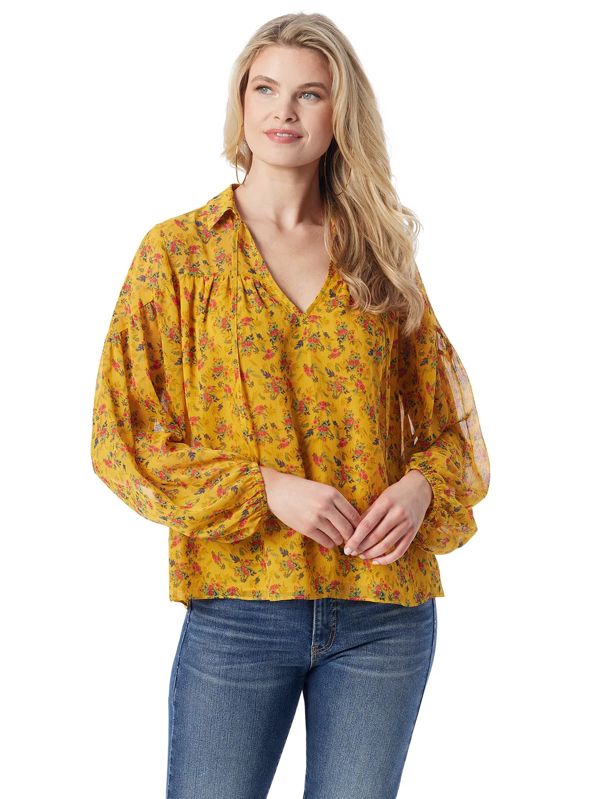 Doris Blouse in Festive Bunches sold by Jessica Simpson product image thumbnail 3