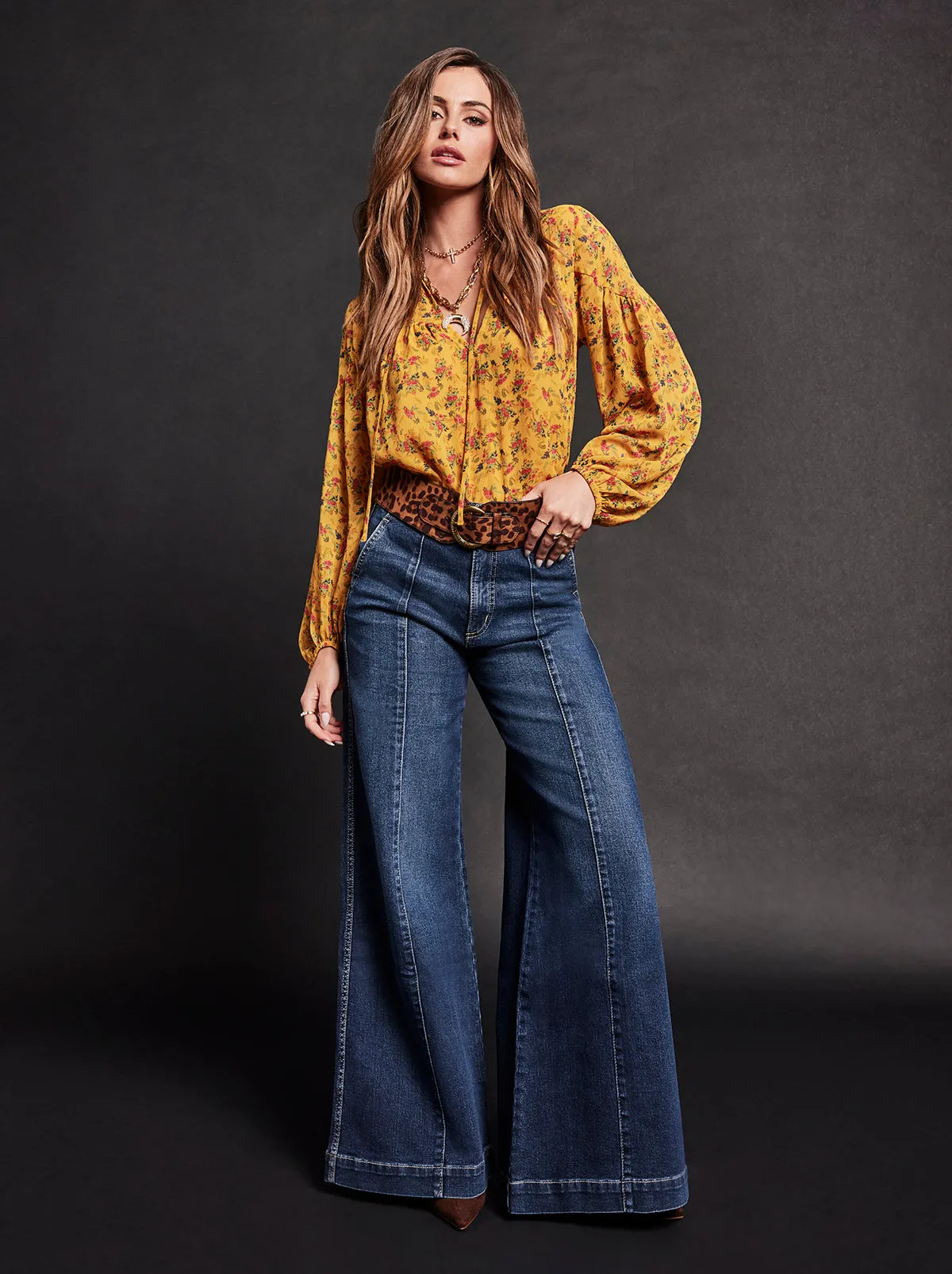 Doris Blouse in Festive Bunches sold by Jessica Simpson