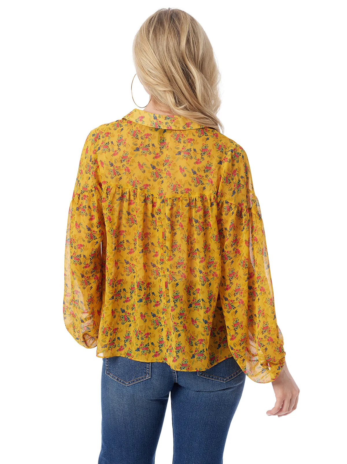 Doris Blouse in Festive Bunches sold by Jessica Simpson product image thumbnail 5
