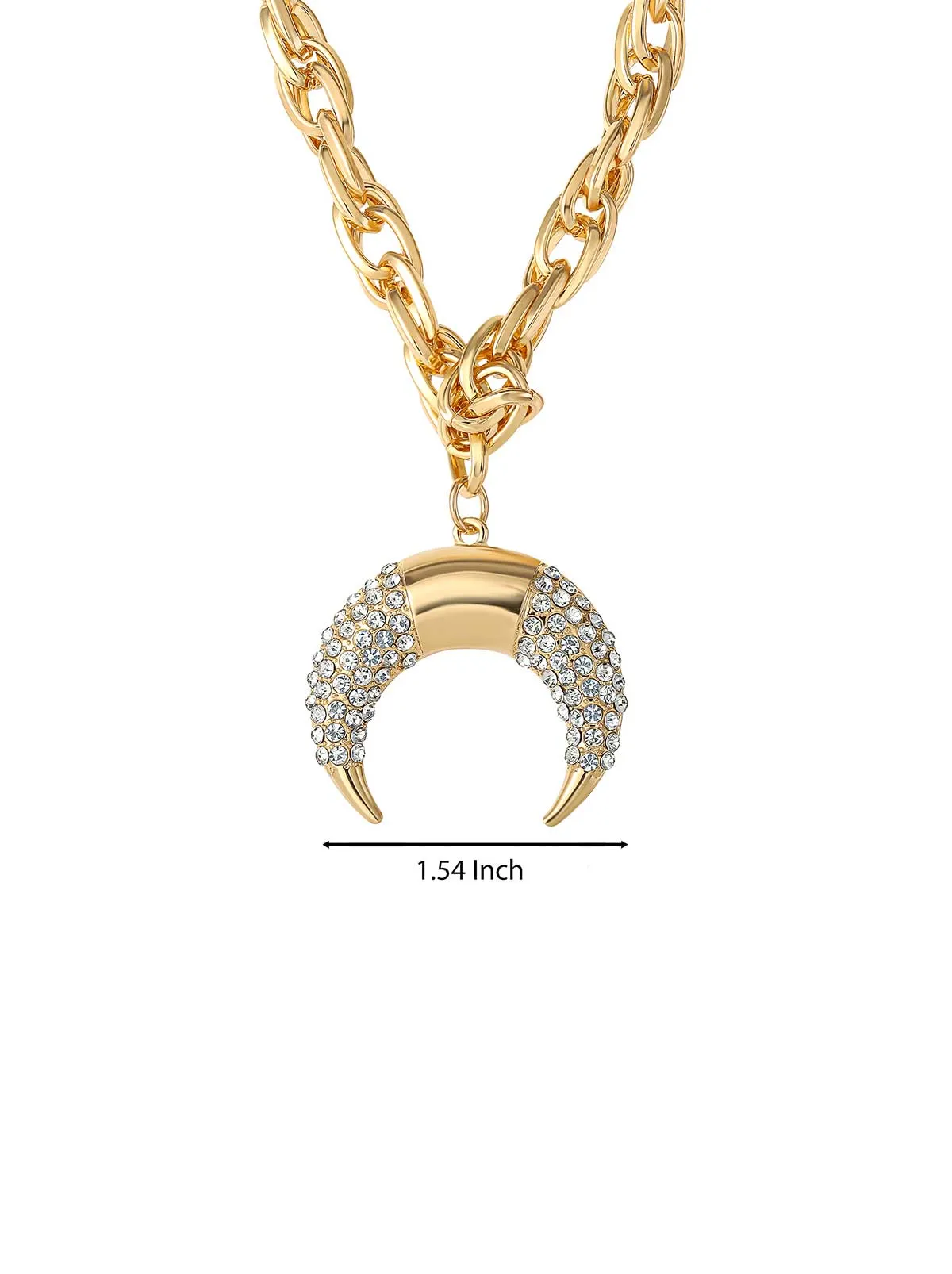 Pave Horn Necklace sold by Jessica Simpson product image thumbnail 2