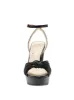 Immie Platform Sandal in Black Snake sold by Jessica Simpson