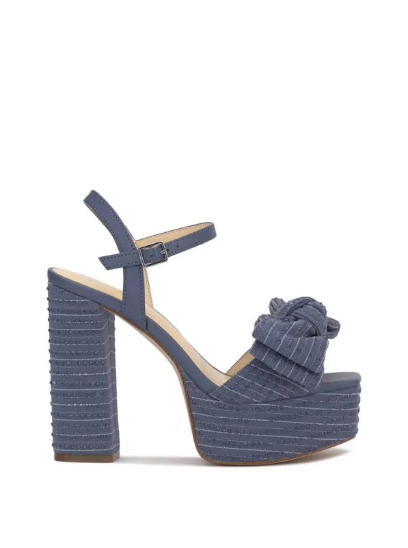 Lollien Platform Sandal in Maverick Blue sold by Jessica Simpson