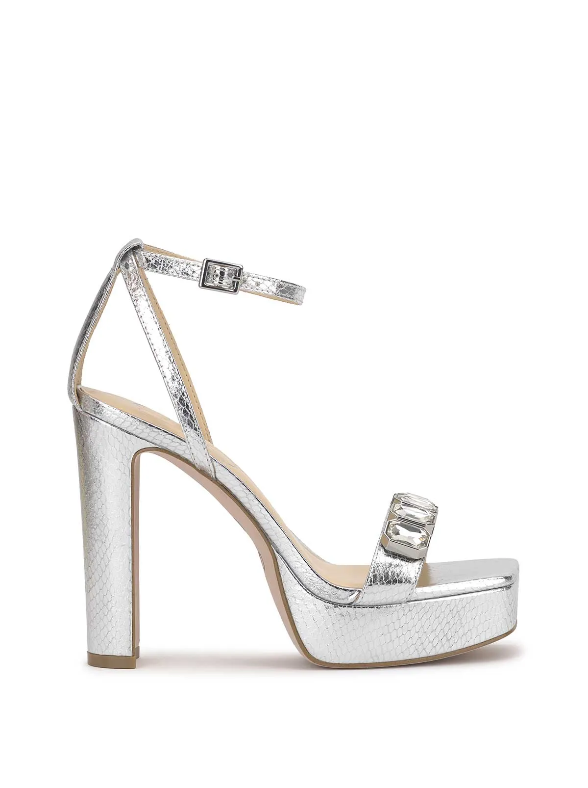 Callirah Platform in Silver sold by Jessica Simpson