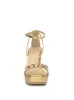 Callirah Platform in Gold sold by Jessica Simpson