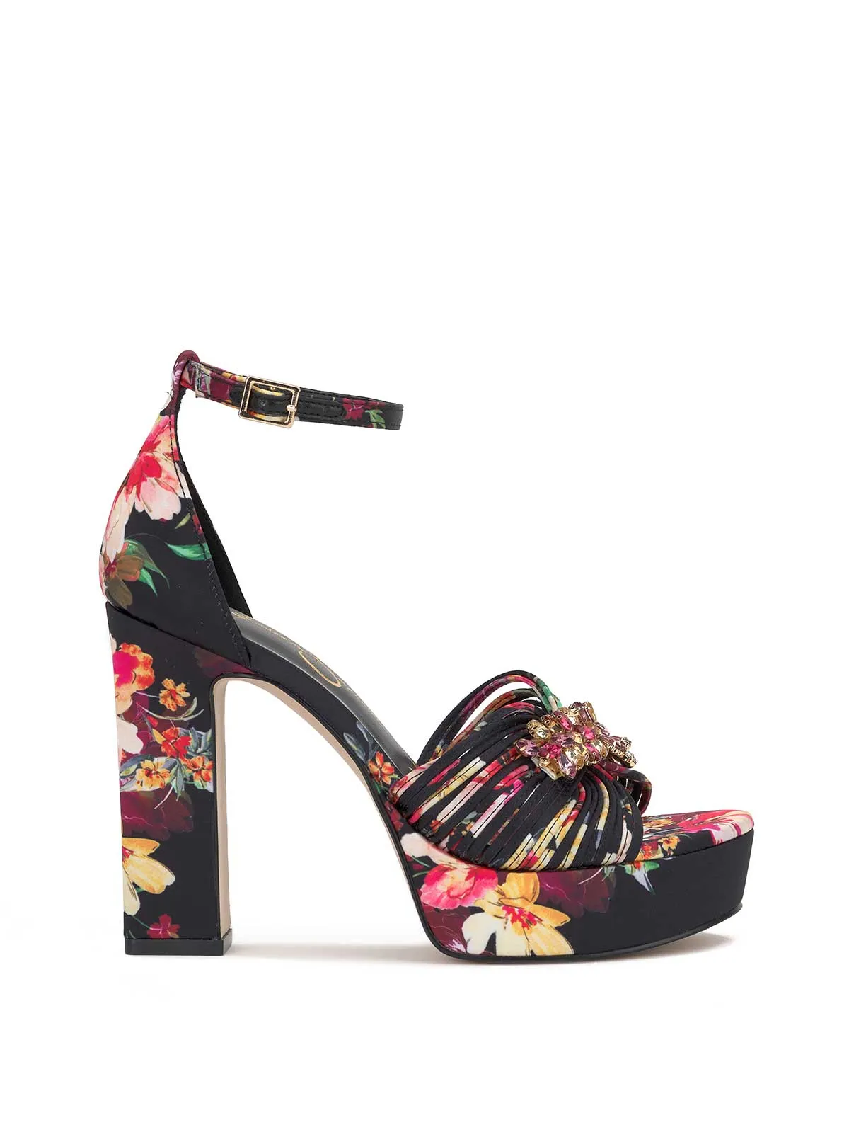 Anissia Platform in Black Blossom sold by Jessica Simpson