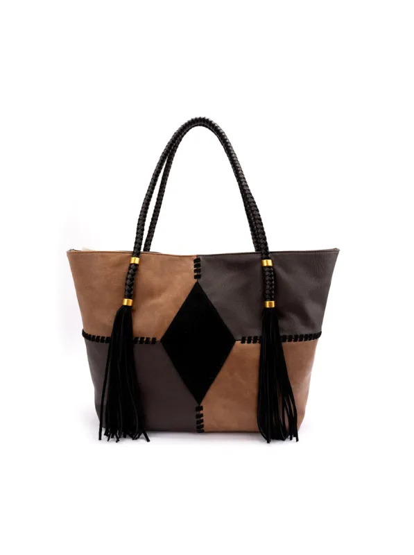 Darlene Tote in Almond Brown Multi sold by Jessica Simpson