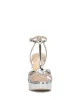 Sippete Platform Sandal in Silver sold by Jessica Simpson