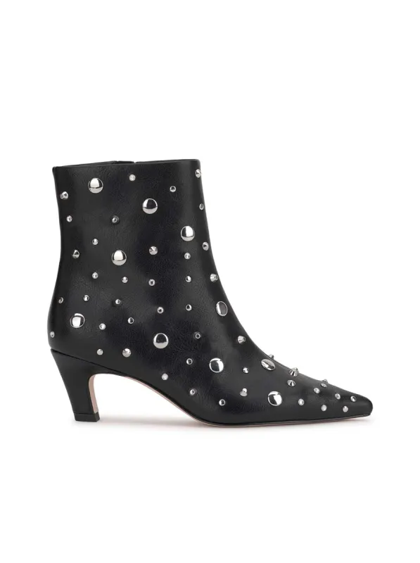 Viviana Kitten Heel Bootie in Black sold by Jessica Simpson