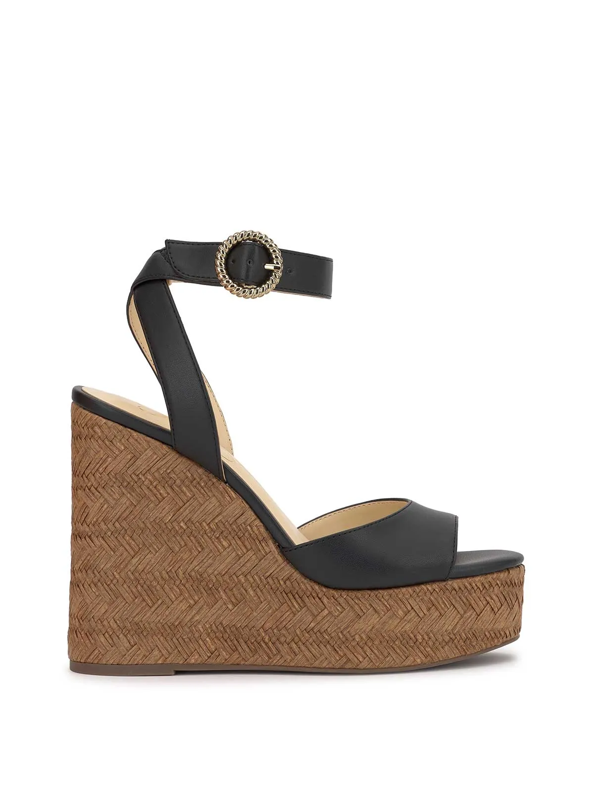 Kamindi Espadrille Wedge in Black sold by Jessica Simpson