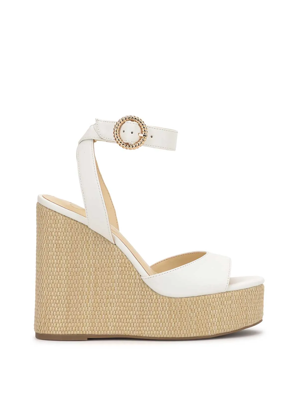 Kamindi Espadrille Wedge in Bright White sold by Jessica Simpson