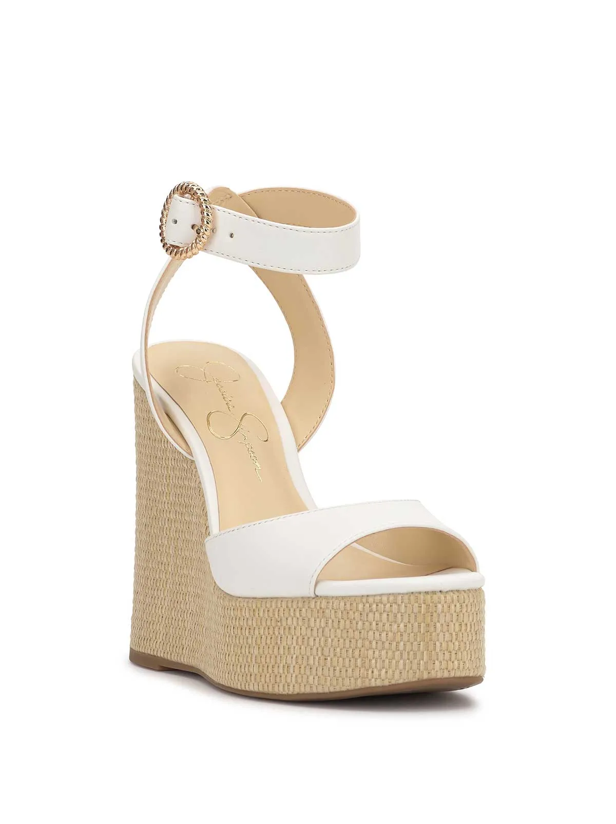 Kamindi Espadrille Wedge in Bright White sold by Jessica Simpson product image thumbnail 3