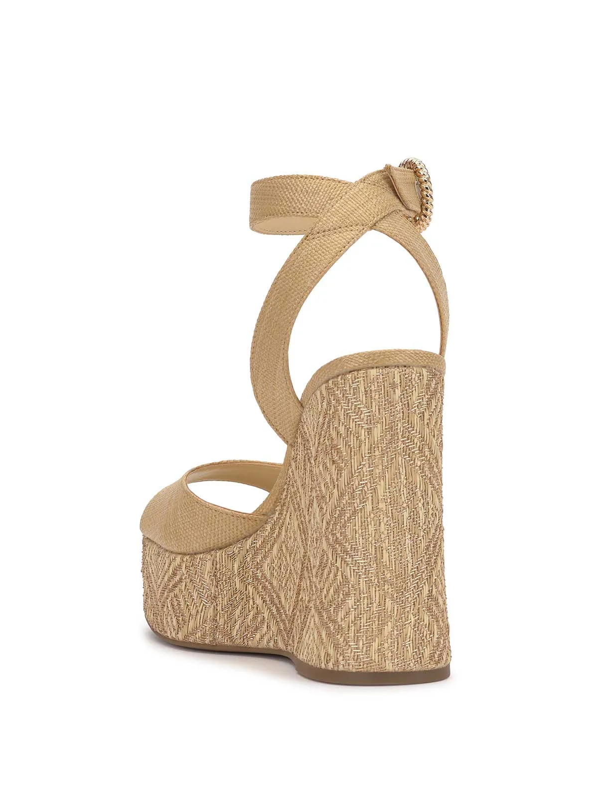Kamindi Espadrille Wedge in Natural Raffia sold by Jessica Simpson product image thumbnail 3
