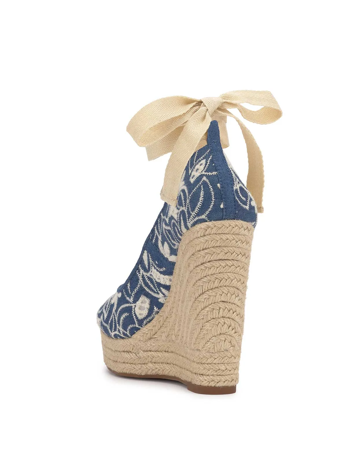 Zexie Platform Wedge in Floral Denim sold by Jessica Simpson product image thumbnail 3