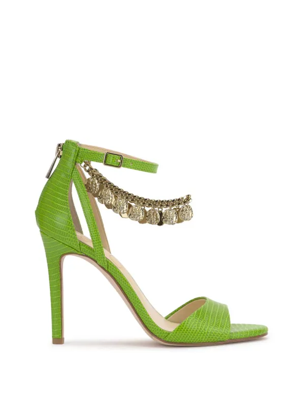 Jetser High Heel in Lizard Green sold by Jessica Simpson