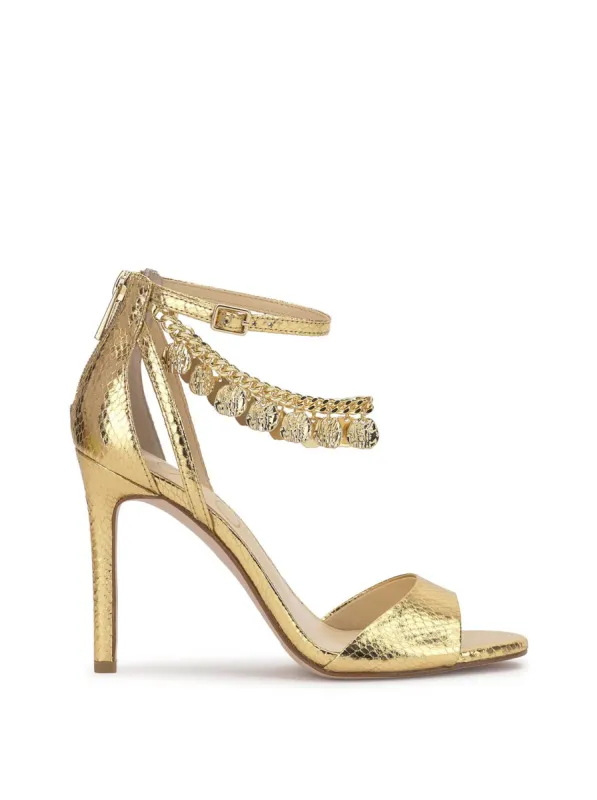 Jetser High Heel in Gold sold by Jessica Simpson
