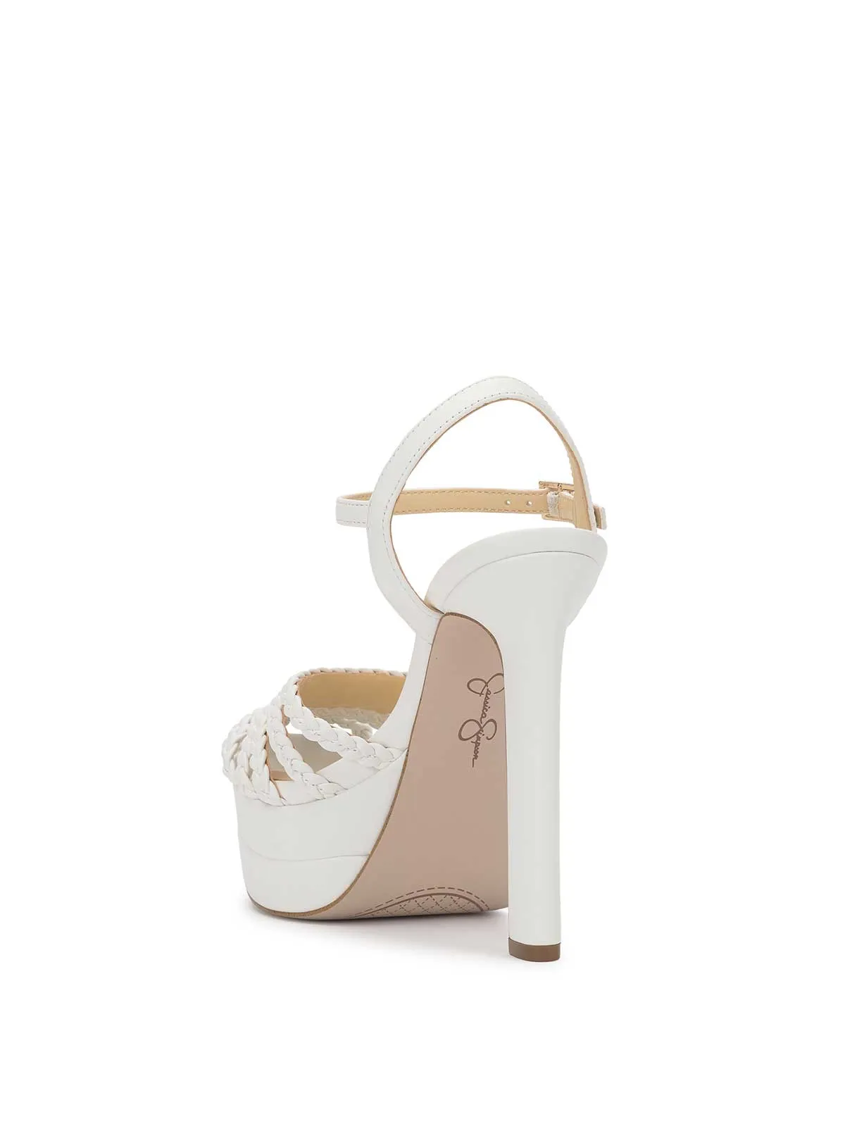 Inaia Platform Sandal in Bright White sold by Jessica Simpson product image thumbnail 3
