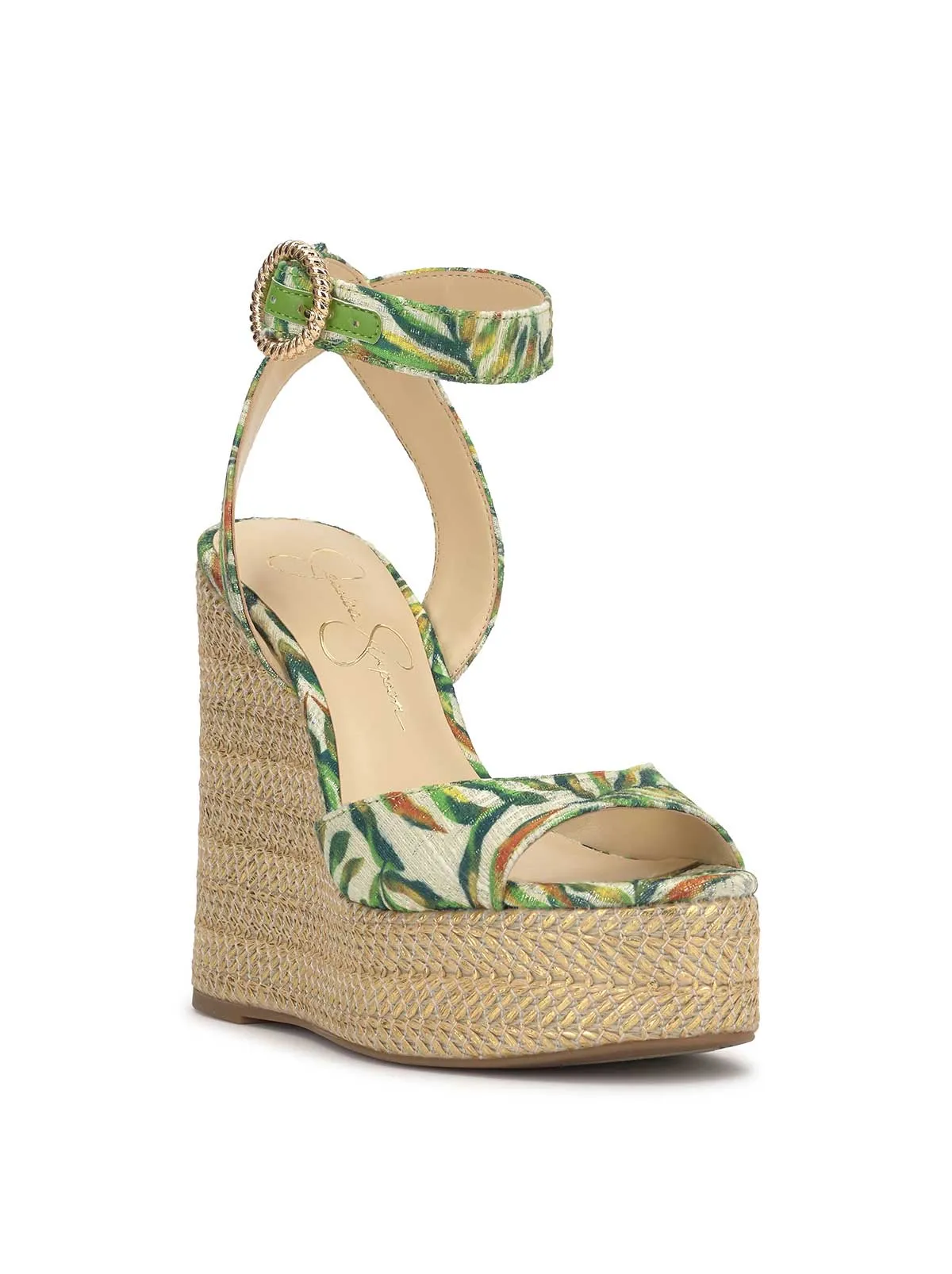 Kamindi Espadrille Wedge in Green Jungle sold by Jessica Simpson product image thumbnail 4
