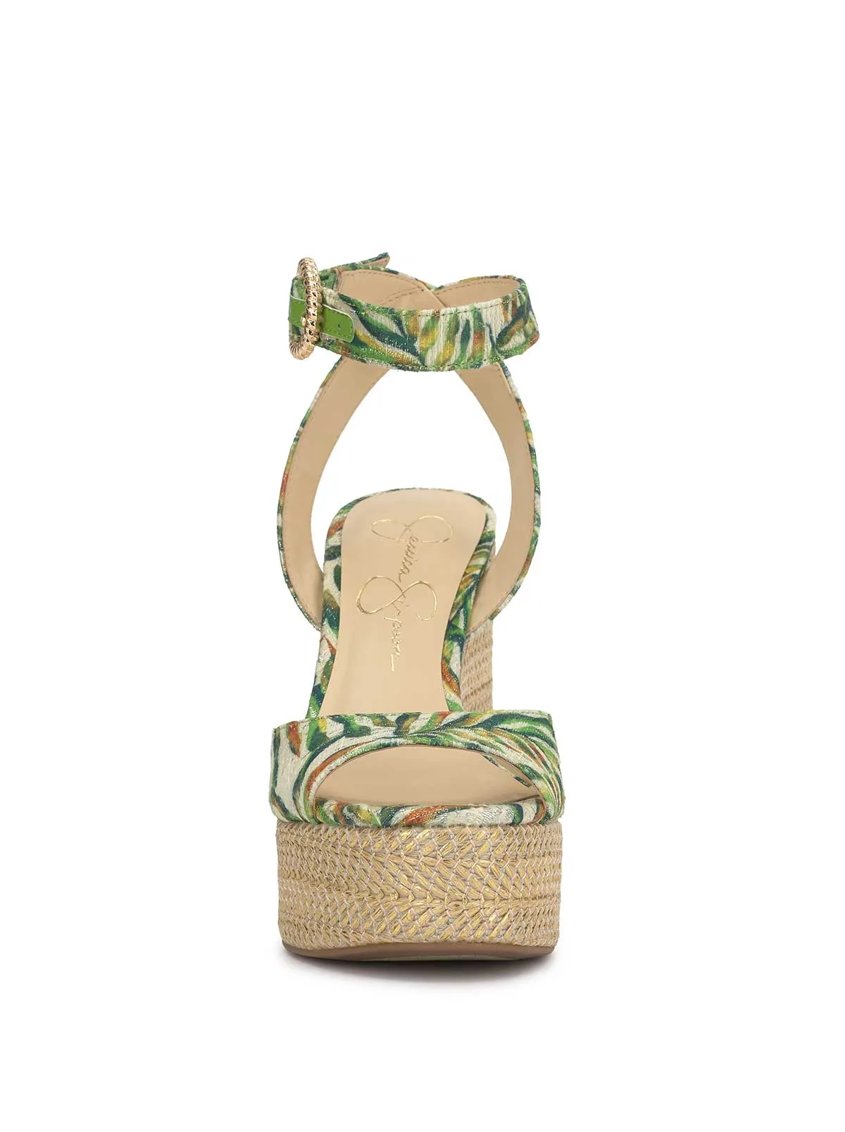Kamindi Espadrille Wedge in Green Jungle sold by Jessica Simpson product image thumbnail 2