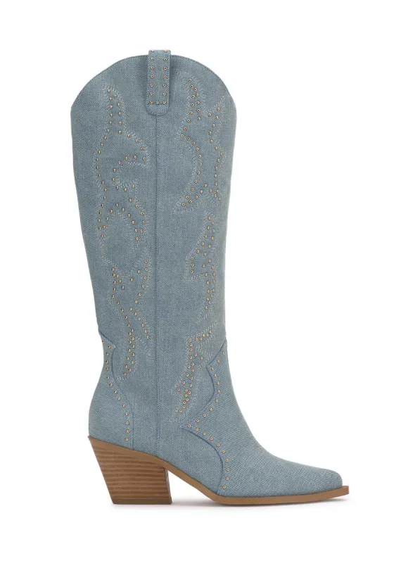 Zaikes Western Boot in Denim sold by Jessica Simpson