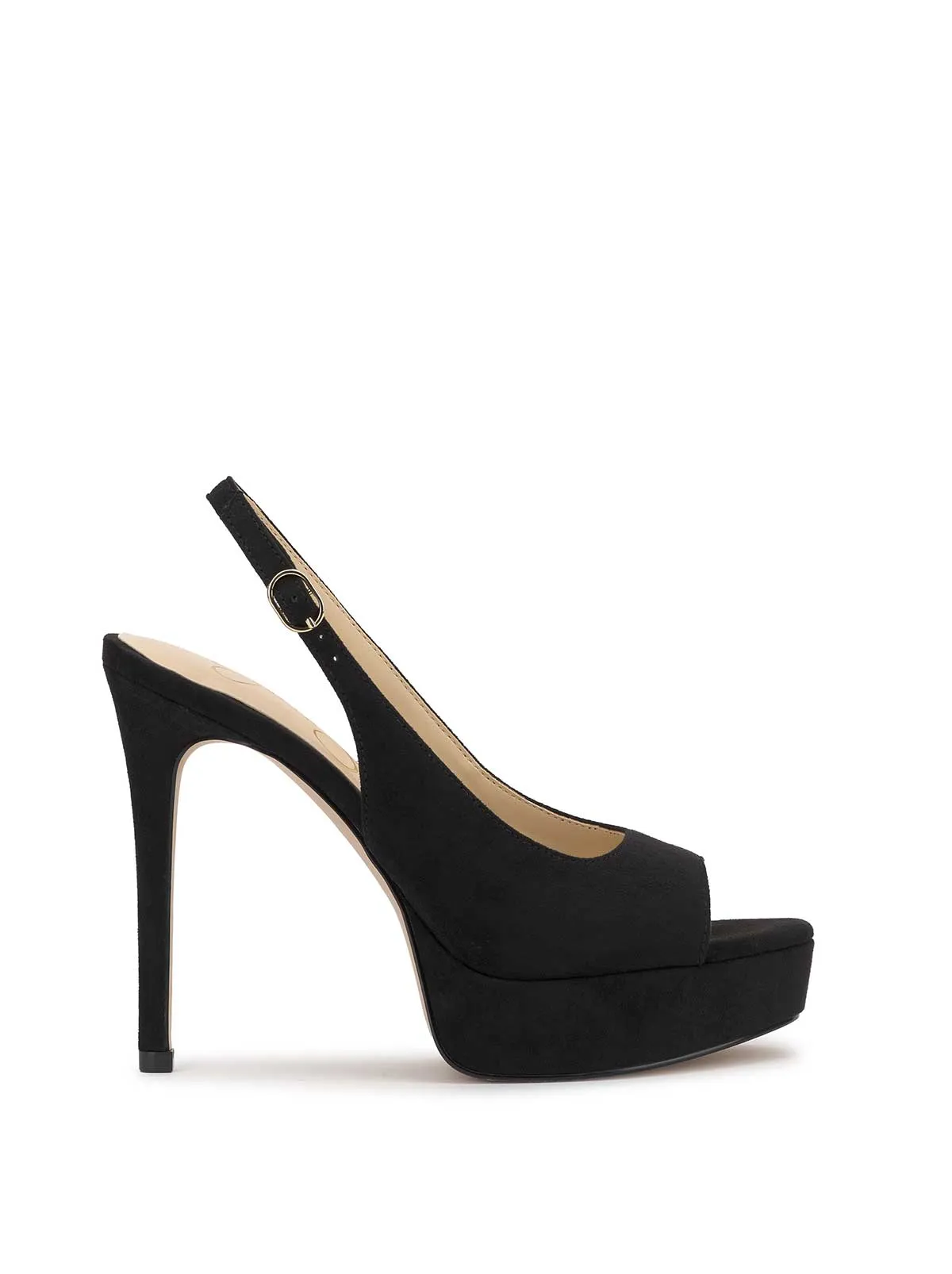 Sibilla High Heel in Black Suede sold by Jessica Simpson