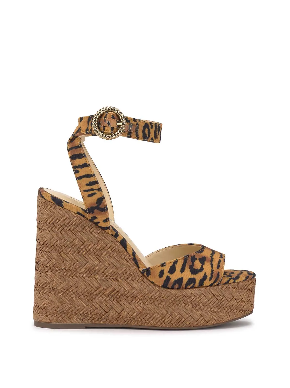 Kamindi Espadrille Wedge in Tiger Print sold by Jessica Simpson
