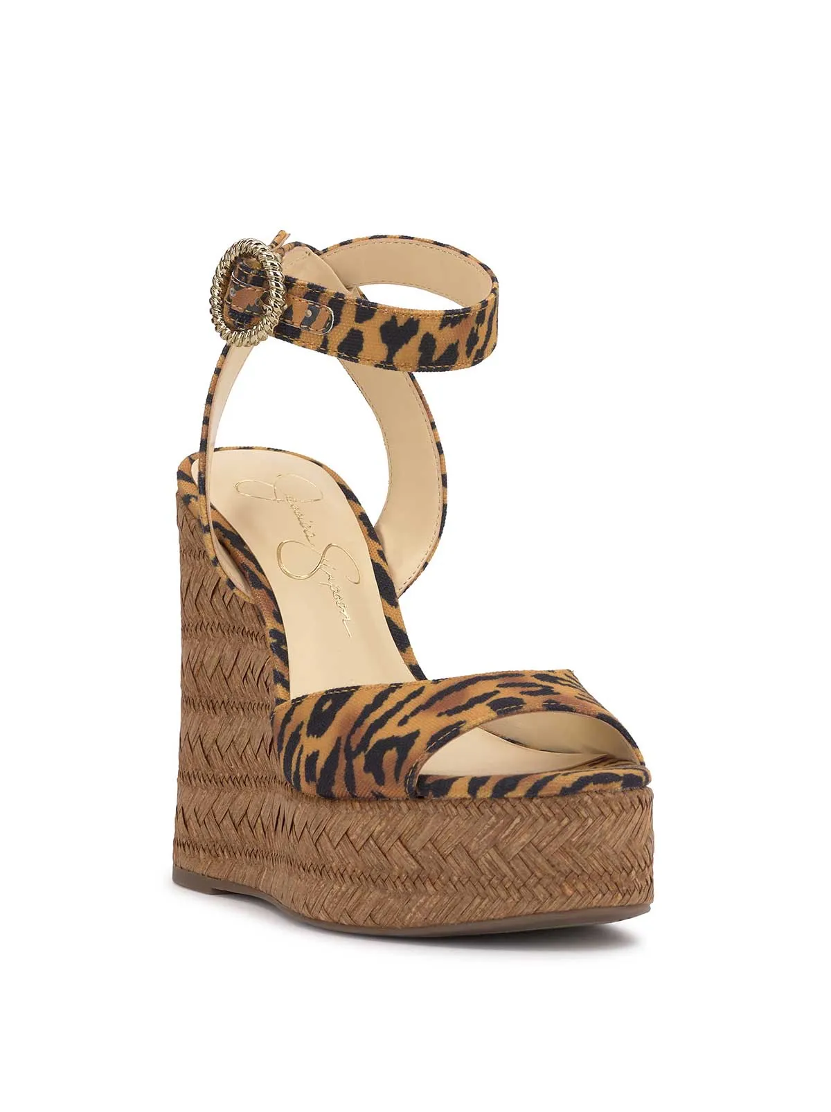 Kamindi Espadrille Wedge in Tiger Print sold by Jessica Simpson product image thumbnail 4
