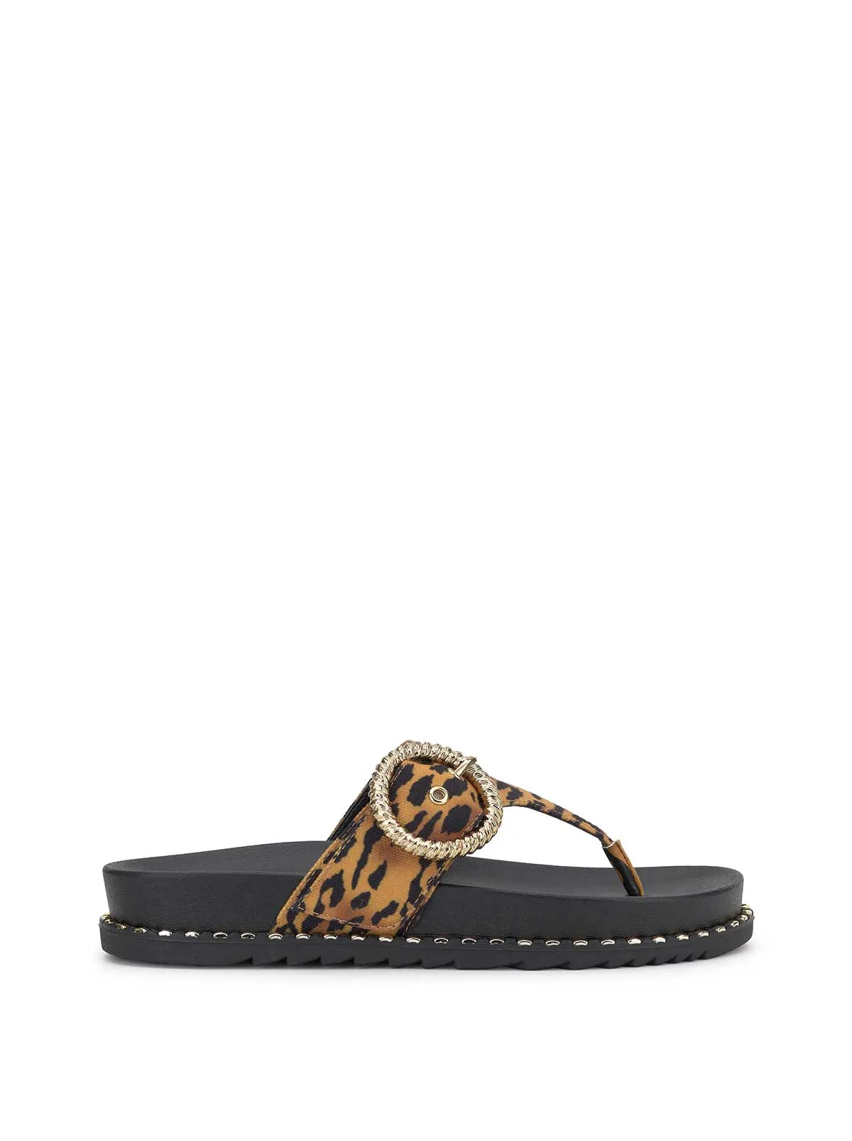 Cymmeri Flat Sandal in Tiger Print sold by Jessica Simpson