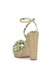 Immie Platform Sandal in Green Jungle sold by Jessica Simpson