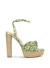 Immie Platform Sandal in Green Jungle sold by Jessica Simpson