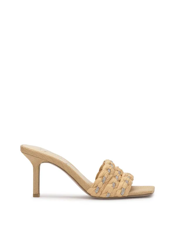 Kasova Heeled Sandal in Natural sold by Jessica Simpson