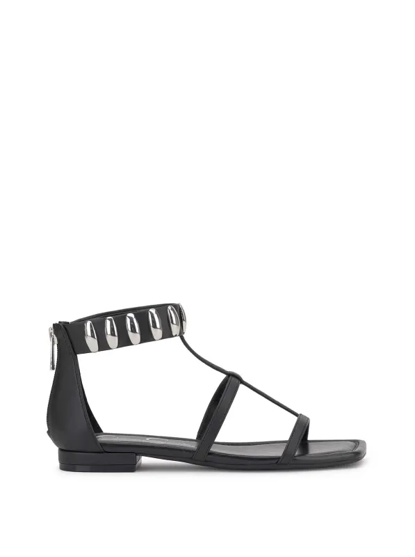 Elusta Flat Sandal in Black sold by Jessica Simpson